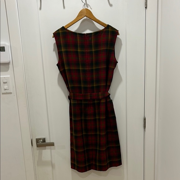 Plaid Sleeveless Dress - Multicolor - Picture 3 of 3